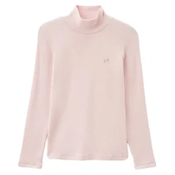 Pinkfarbener Pullover mit Strass-Logo><noscript><img width=