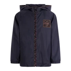 Piumino con cappuccio e logo>Fendi Sale