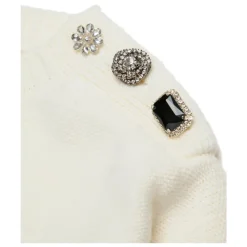 Pullover mit Schmuckknöpfen aus Wollmischung>N21 Best