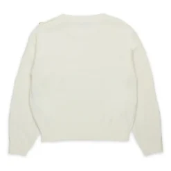 Pullover mit Schmuckknöpfen aus Wollmischung><noscript><img width=