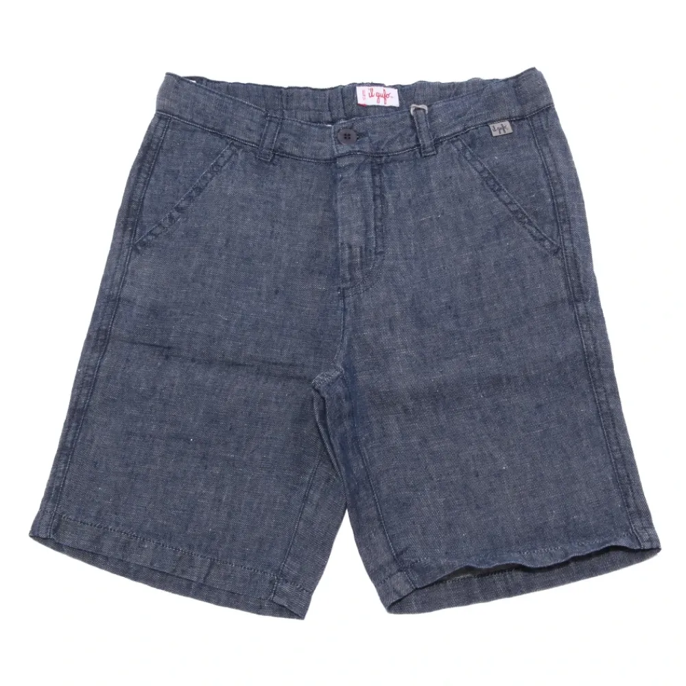 Puro Lino Short Pant>Il Gufo Discount