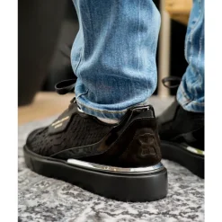 Raphael Python Cut-Matt Sneaker><noscript><img width=