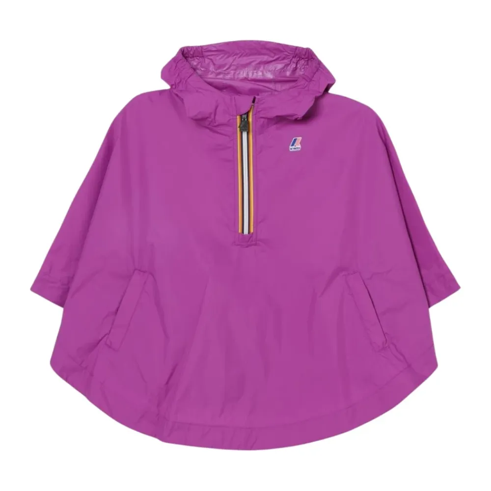 Regenponcho mit Kapuze Grüne Jacke>K-Way