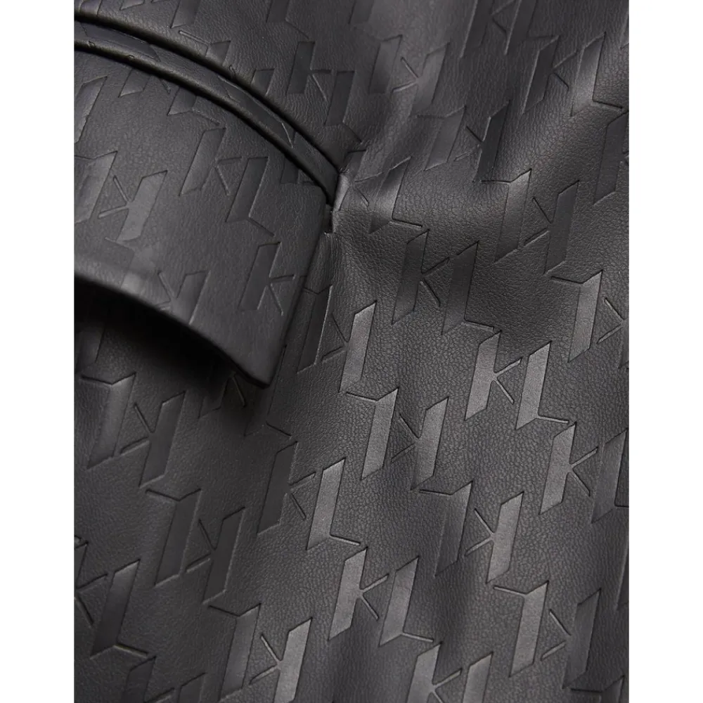 Ärmellose Kunstlederweste>Karl Lagerfeld New