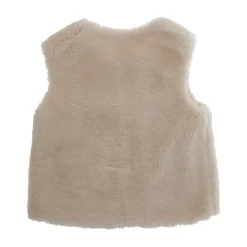 Ärmelloser Rundhalsmantel mit Knopfverschluss vorne>Chloé Outlet