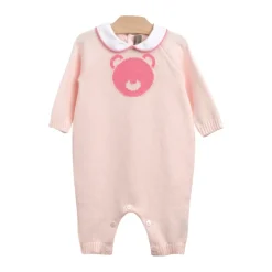 Baumwoll-Babystrampler mit Teddybär>Little Bear New