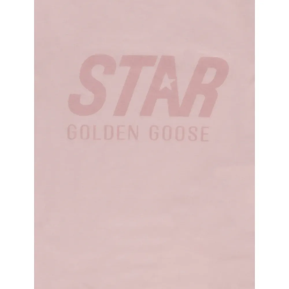 Baumwoll-T-Shirt mit Logodruck>Golden Goose Hot