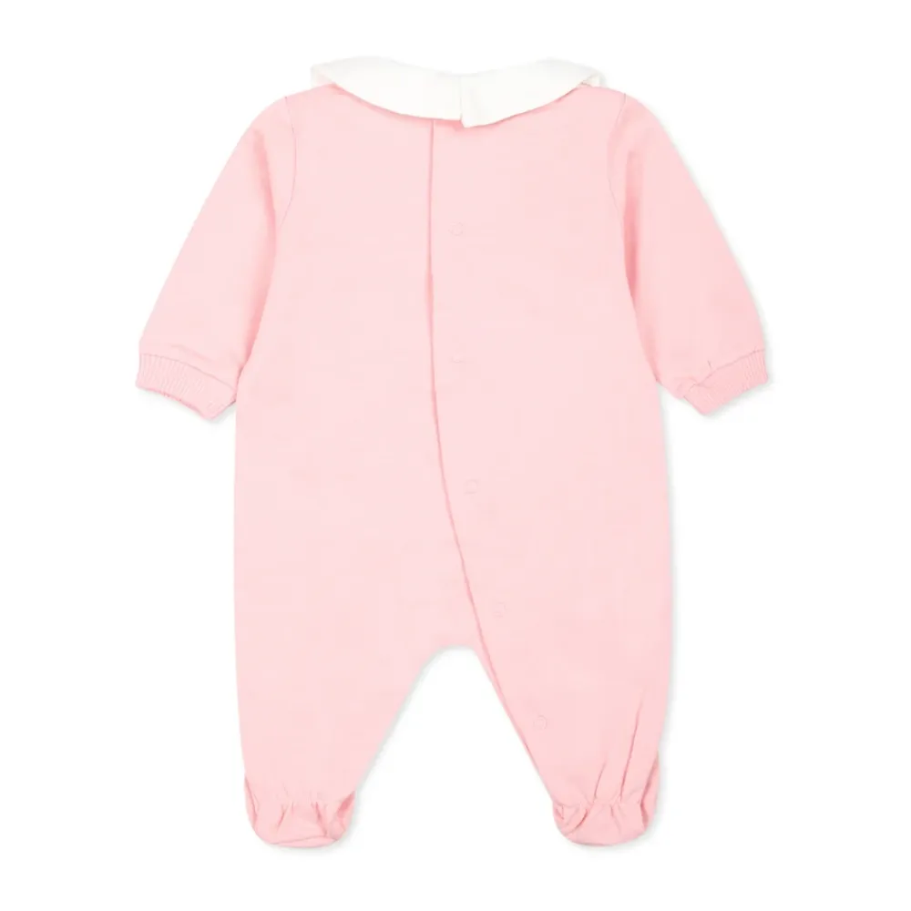 Fleece-Strampler mit Teddybär>Moschino