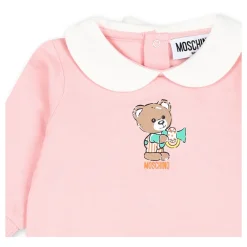 Fleece-Strampler mit Teddybär><noscript><img width=