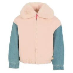 Stepp-Denim-Jacke mit Kunstpelzkragen>Billieblush Clearance