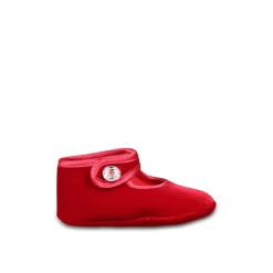 e Samt-Ballerinas mit Kristallriemen>Monnalisa Clearance