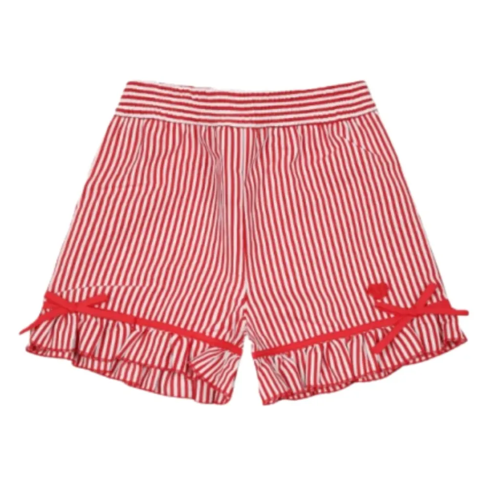 Rüschenbesetzte Shorts mit Streifen>Monnalisa Sale