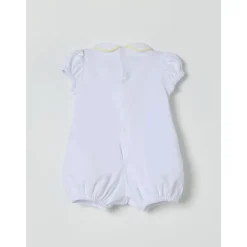 Ruffle Sleeve Bow Romper>Little Bear