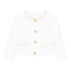 Rundhals-Jacke mit Knöpfen>Balmain Outlet