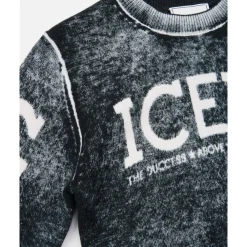 Rundhalspullover mit kontrastierendem Logo>Iceberg New
