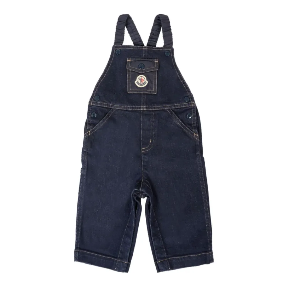 Salopette aus Denim>Moncler Outlet