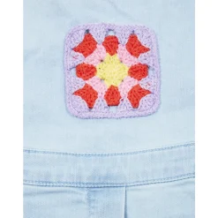 Salopette Denim con Dett Ricamato><noscript><img width=