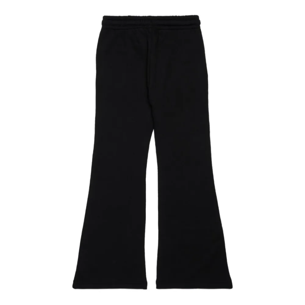 e Ausgestellte Baumwollhose mit Logo>Diesel Sale