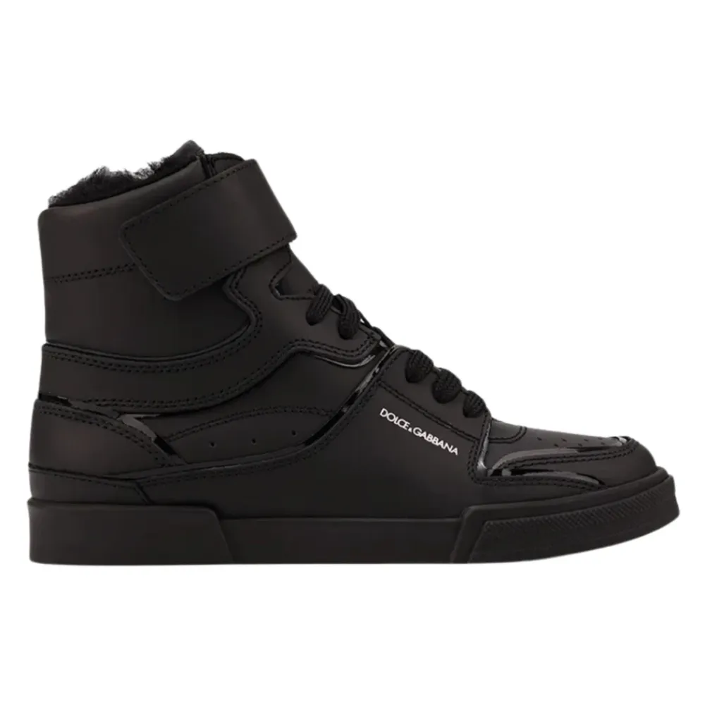 e High-Top-Sneakers aus Leder>Dolce & Gabbana Online