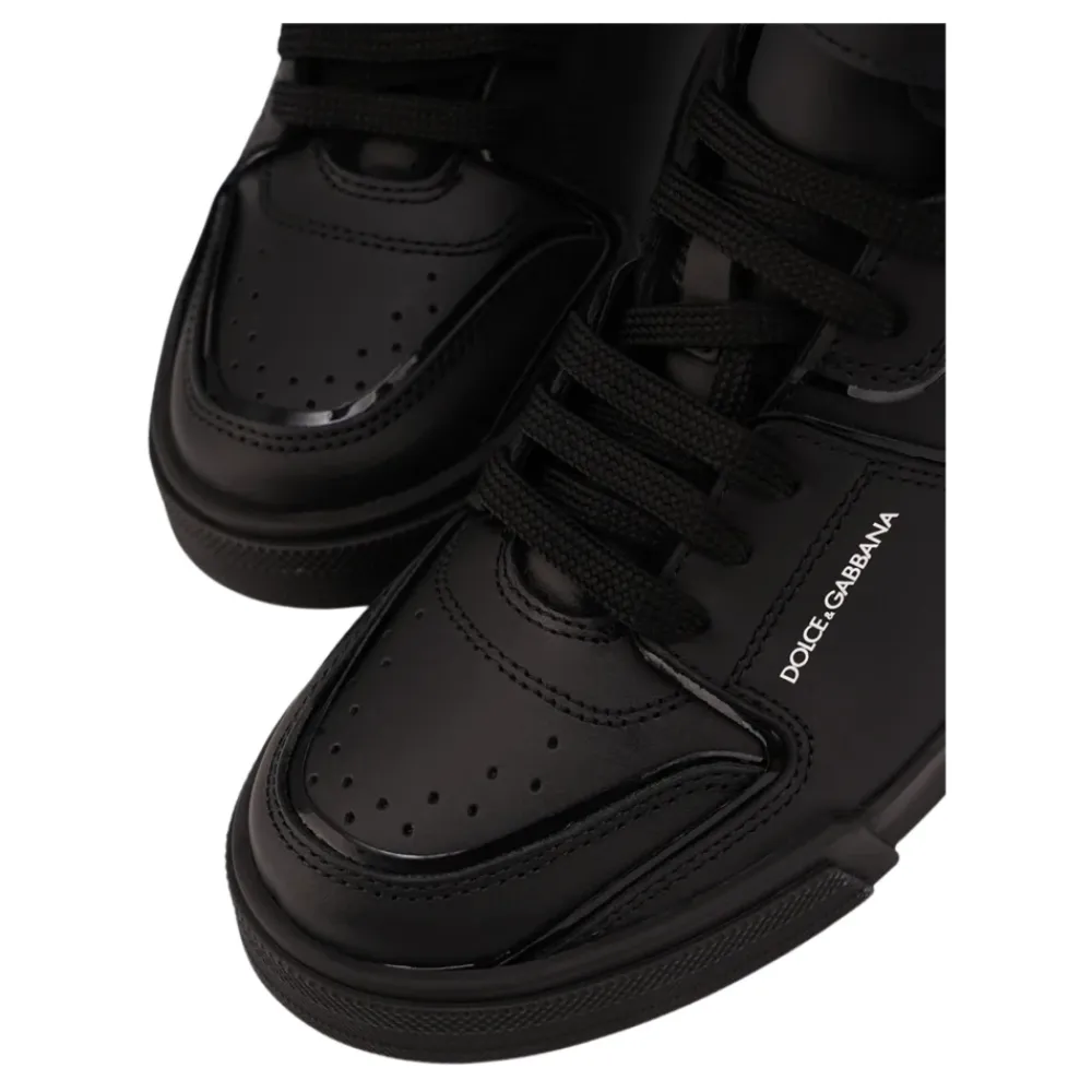 e High-Top-Sneakers aus Leder>Dolce & Gabbana Online