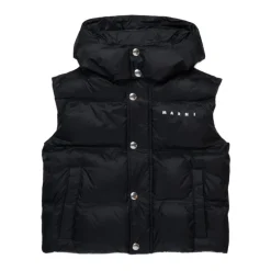 e kurze ärmellose Daunenjacke mit Kapuze>Marni Hot