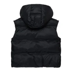 e kurze ärmellose Daunenjacke mit Kapuze><noscript><img width=