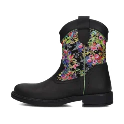 e Leder Cowgirl Stiefel mit Blumenmuster>Jochie&Freaks Online