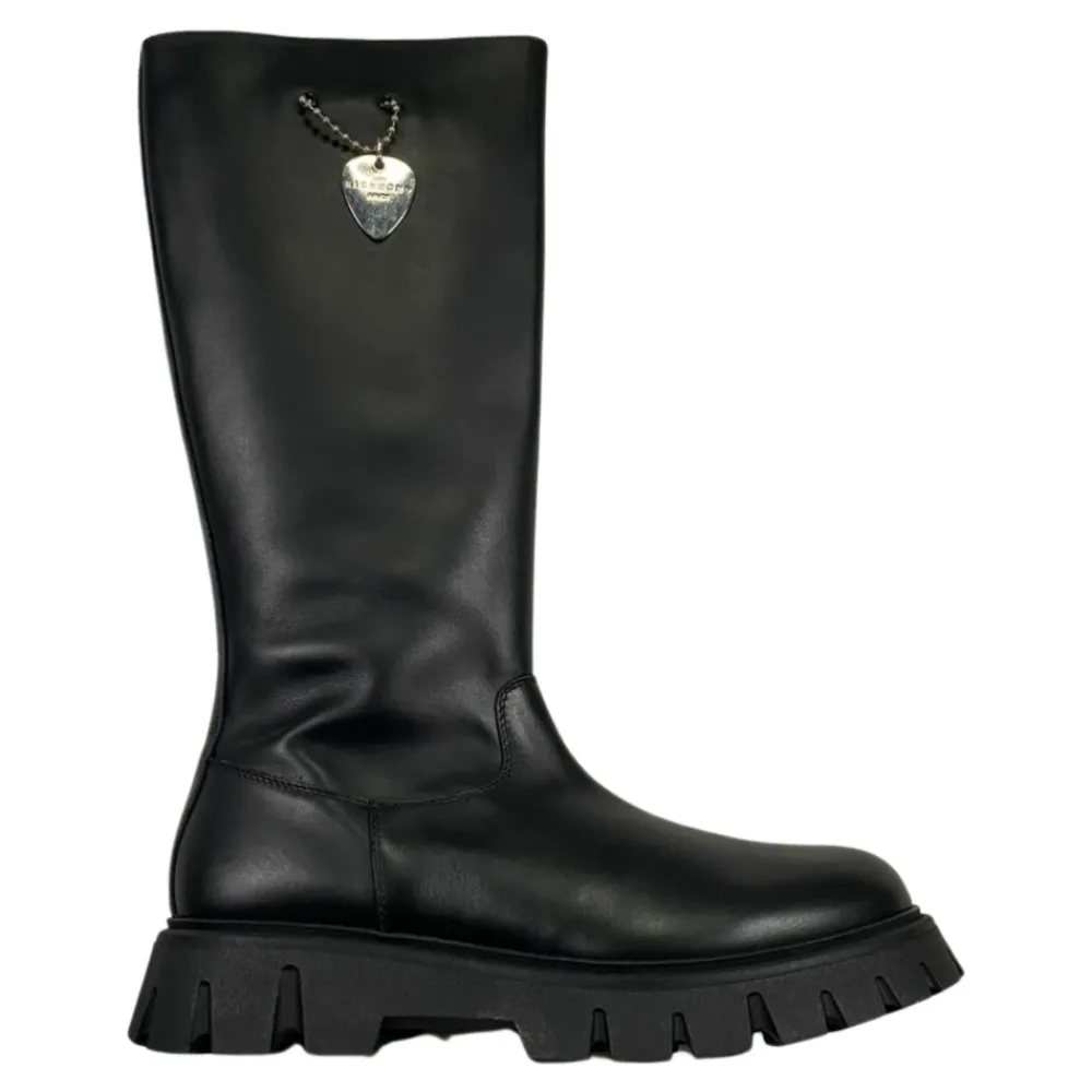 e Leder Kinderstiefel Herzdesign>John Richmond Online