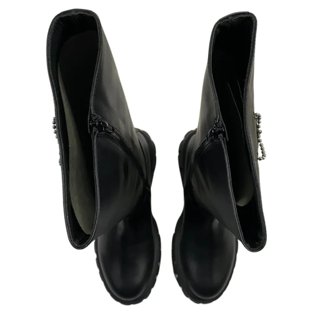 e Leder Kinderstiefel Herzdesign>John Richmond Online