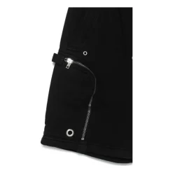 e Shorts mit tiefem Schritt und Kordel aus Baumwolle><noscript><img width=