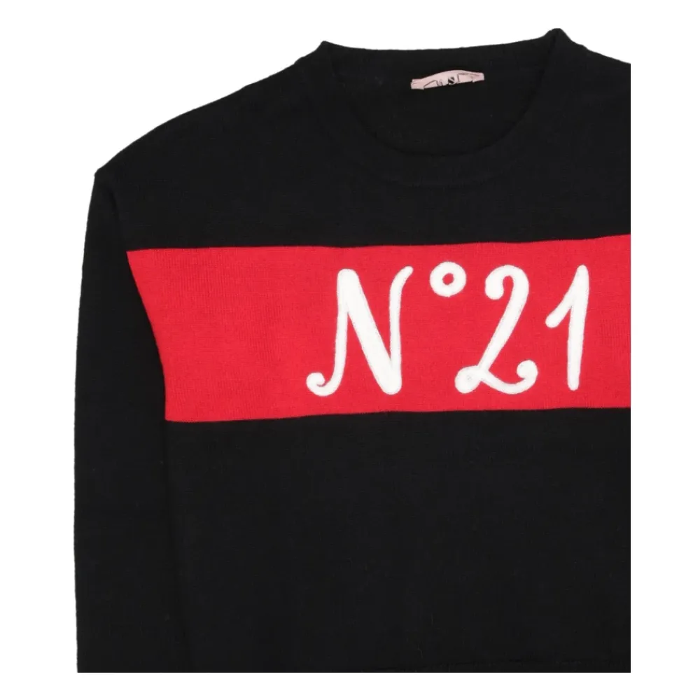 er Baumwollpullover mit N 21 Logo>N21 Online