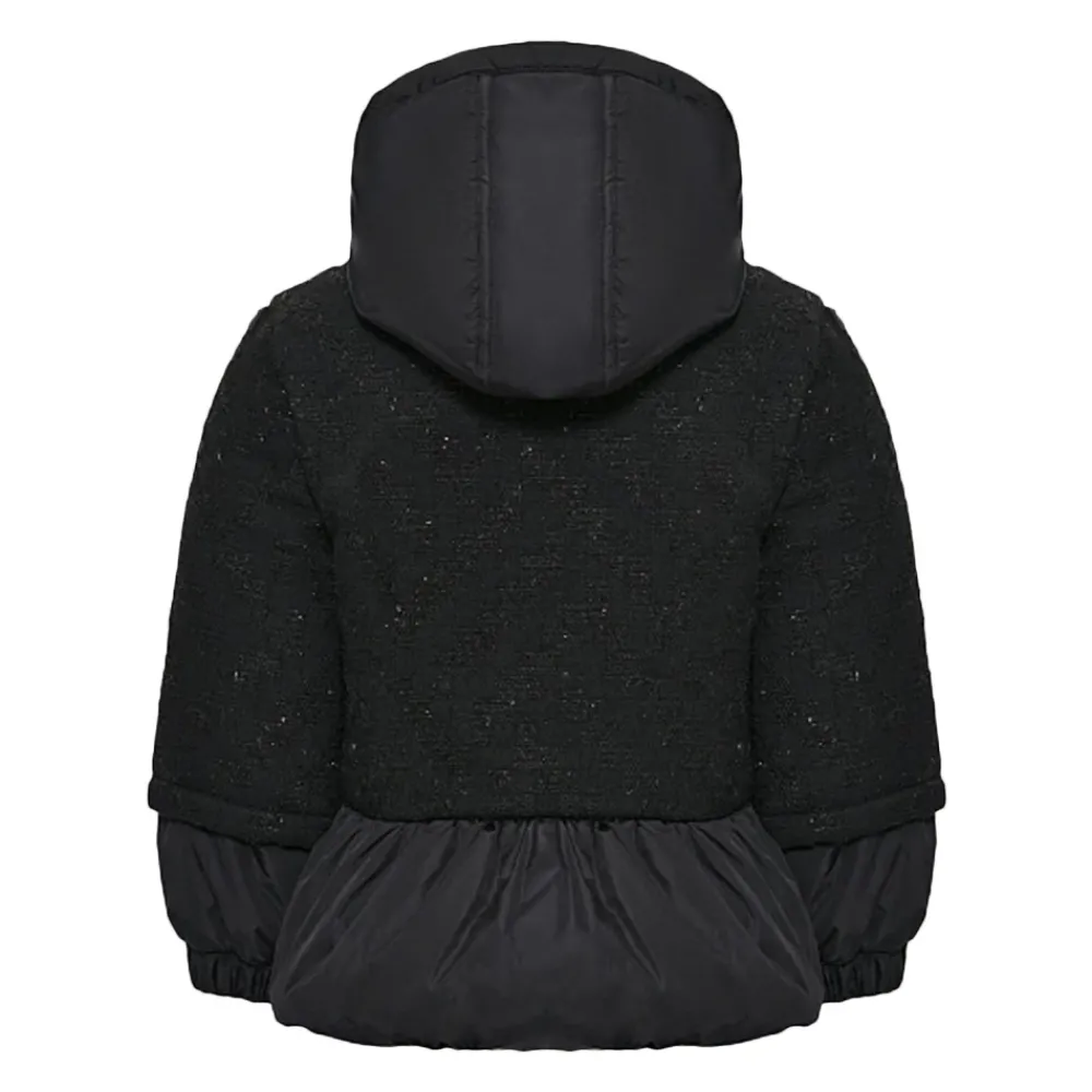 er Daunenmantel mit Kapuze und geprägten Knopfeinsätzen>Balmain Outlet