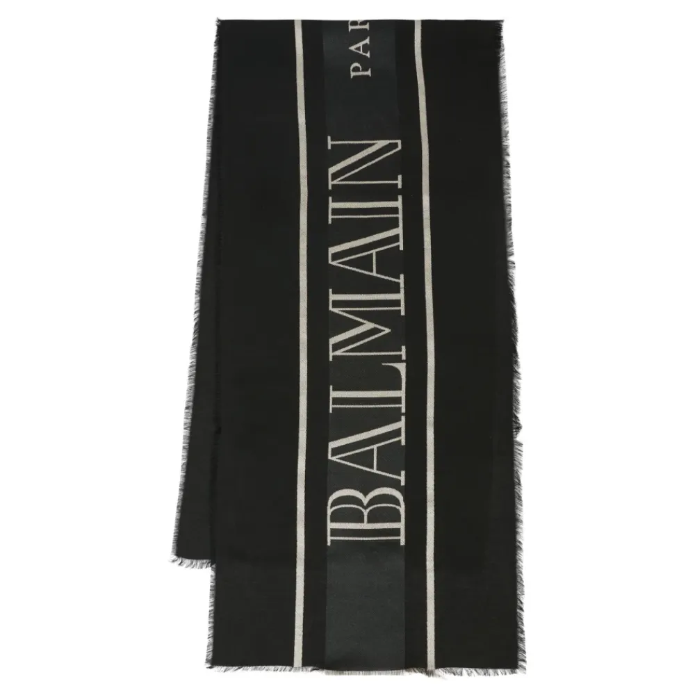 er Fransenschal mit Logo>Balmain Online