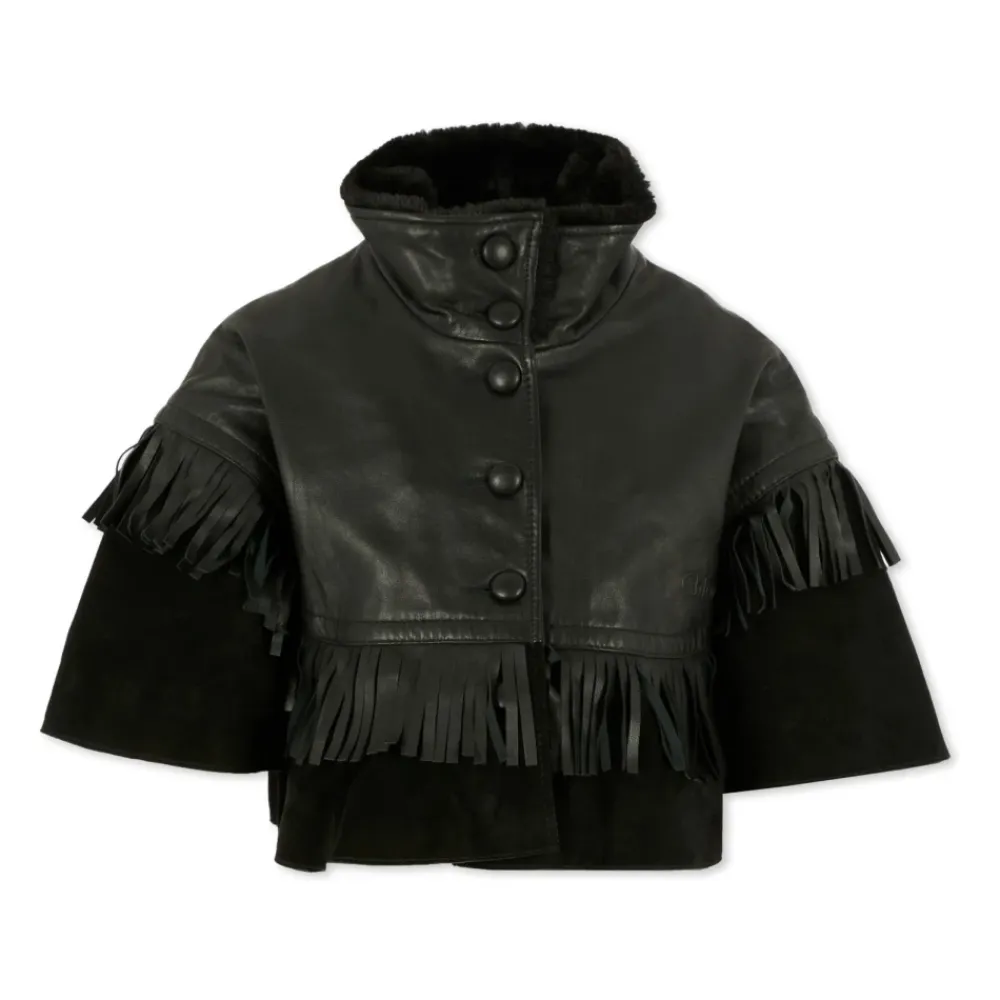 er Lederumhang mit Kunstpelz>Chloé Best