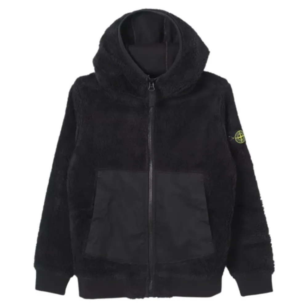 er Shearling-Pullover mit Nylon-Einsätzen>Stone Island Best