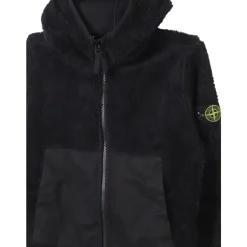 er Shearling-Pullover mit Nylon-Einsätzen><noscript><img width=