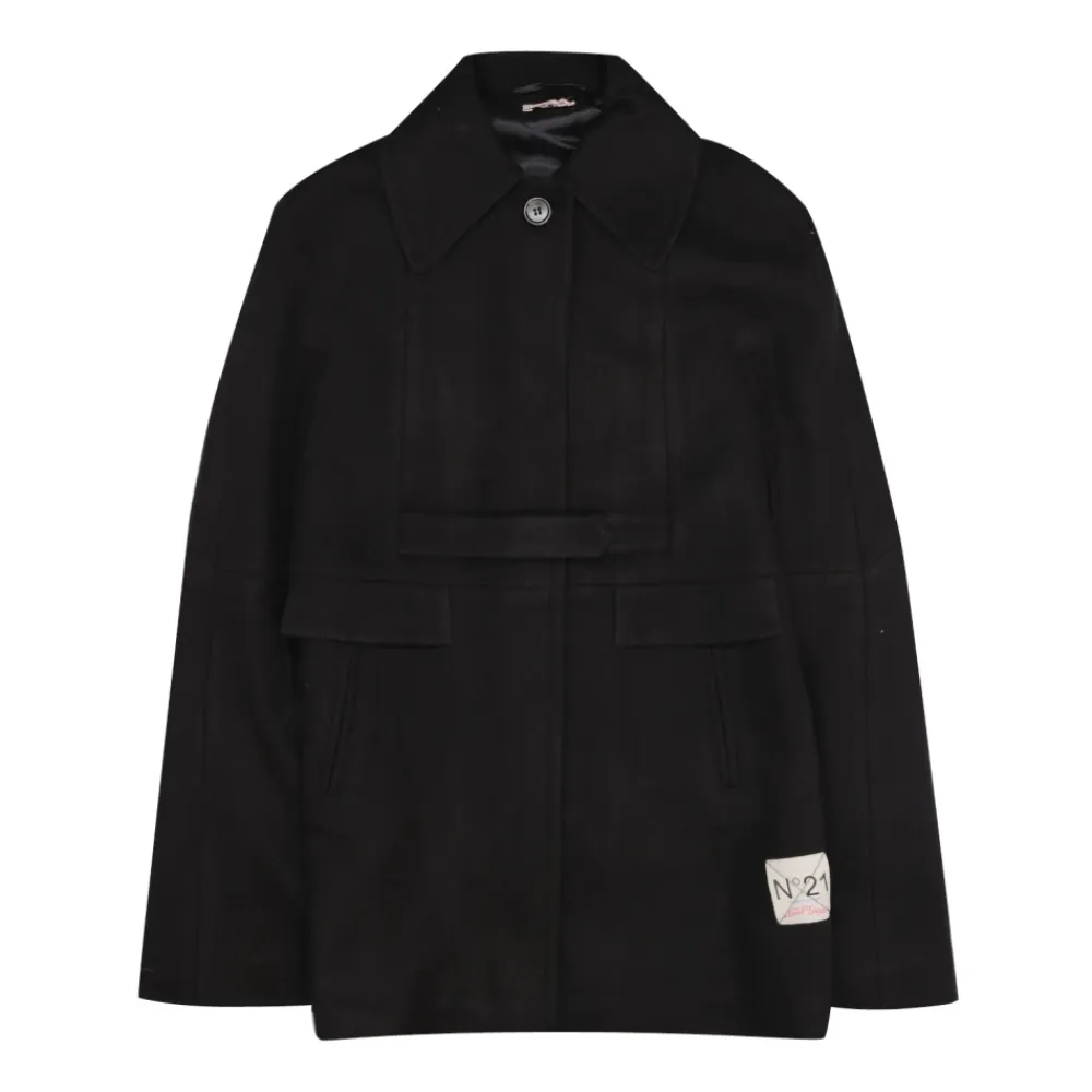 er Wollmischungs-Kinderumhang mit Knopfverschluss>N21 Outlet