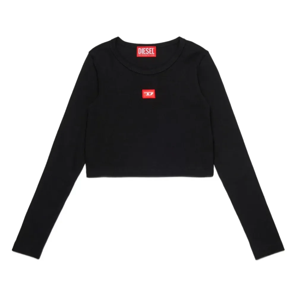 es Geripptes Langarm T-Shirt>Diesel Best