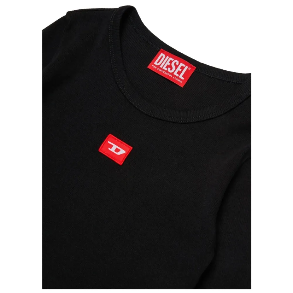 es Geripptes Langarm T-Shirt>Diesel Best