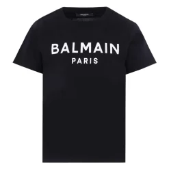 es Kurzarm-Baumwoll-T-Shirt>Balmain Discount