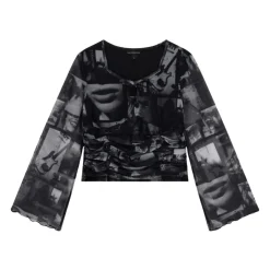 es Mesh Langarmshirt>Guess Discount