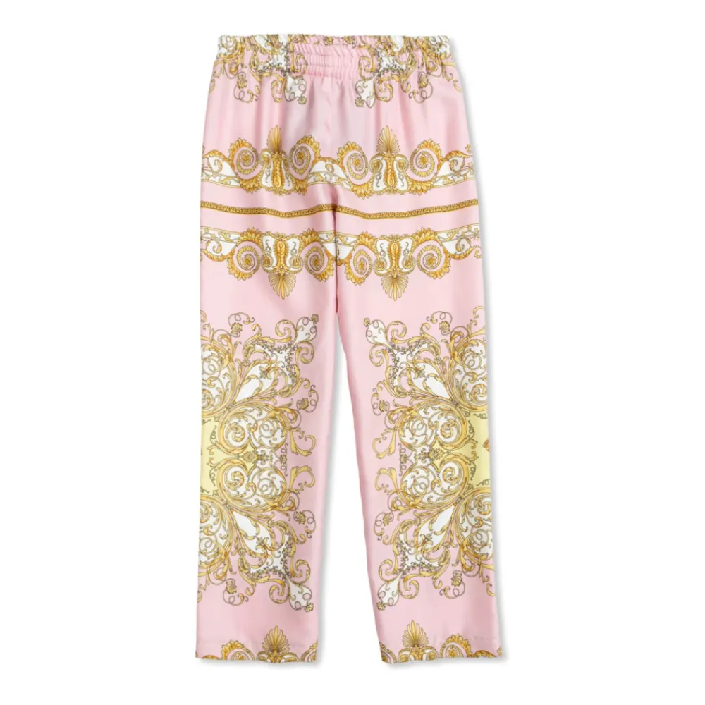 Seidenhose mit lockerer Passform>Versace Best