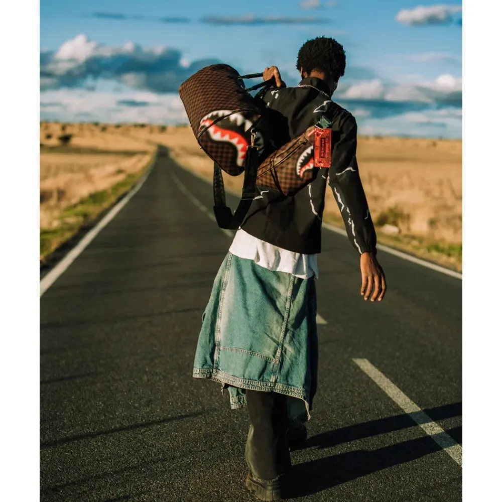 Sharks in Paris Blur Duffle Bag>SPRAYGROUND Best