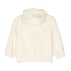 Shearling Jacke mit Kapuze Cremeweiß><noscript><img width=