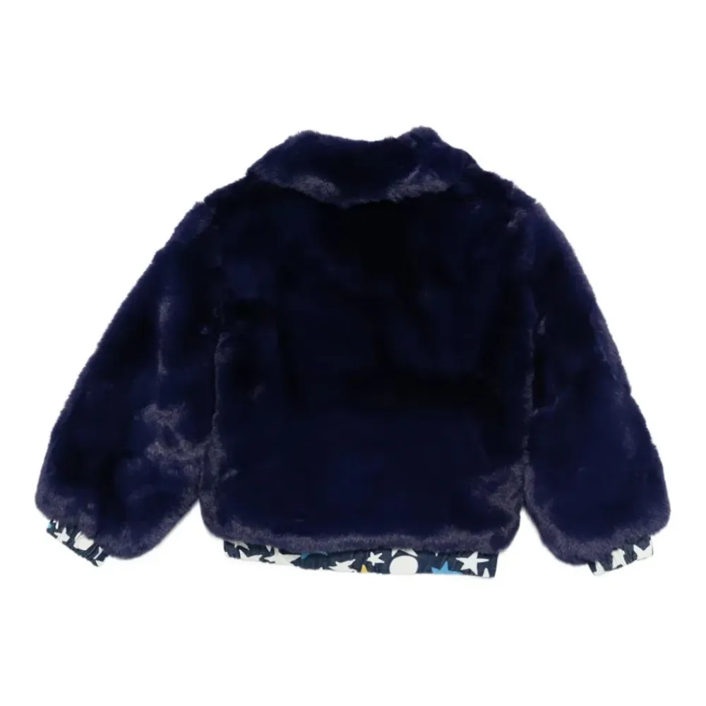 Shearling Print Knopf Mantel>Stella McCartney Hot