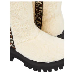 Shearling-Stiefel mit Color-Block-Design><noscript><img width=