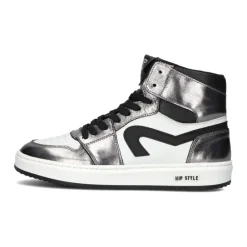 Silberne High Top Mädchen Sneakers>Hip Hot