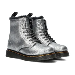 Silberne Serena T/J Lederstiefel>Dr. Martens New