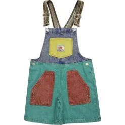 Smiling Color Block Denim Dungaree>Bobo Choses Outlet