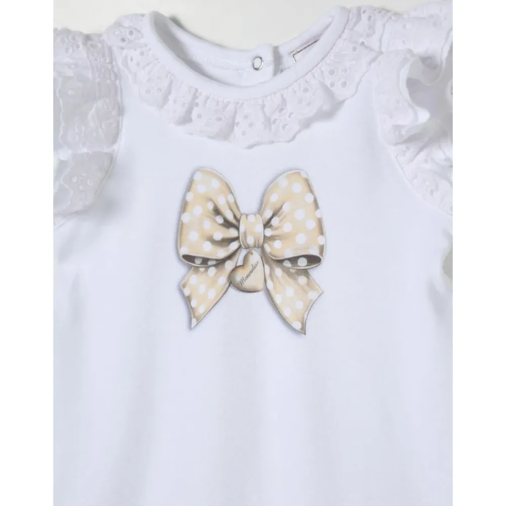 Spitzenbogen Baby Strampler>Monnalisa Outlet